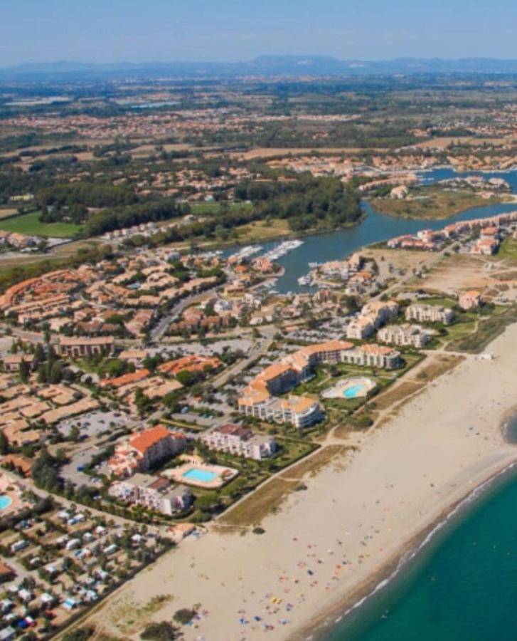 Rez De Jardin + Terrasse Piscine Et Acces Direct Plage Lägenhet Saint-Cyprien  Exteriör bild